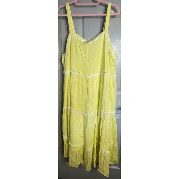 Anthropologie Nell Tiered Midi Dress NWT Size Plus 2X - Picture 8 of 15